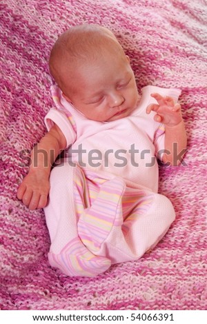 Preemie Baby Girl. Tiny preemie baby girl in