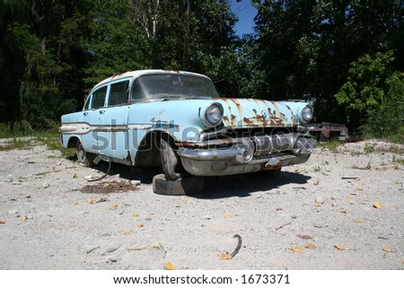 stock photo Old American car