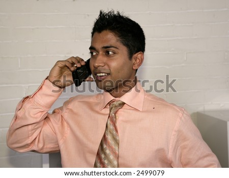 Indian guy on Phone