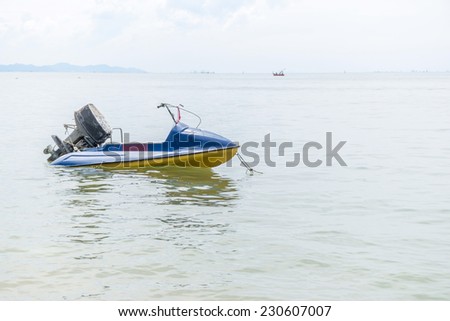 Jet ski on water