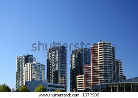 Modern apartments, Melbourne, Australia.