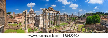 Roman Forum In Rome, Italy