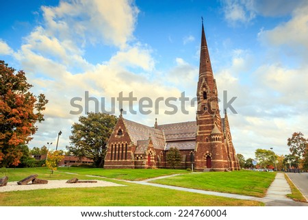The Church of the Good Shepherd Episcopal, Gothic church in New England