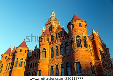 The Dallas County Courthouse also known as the Old Red Museum
