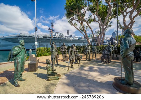 SAN DIEGO, USA - SEP 28, 2014:  A National Salute to Bob Hope and the Military on September 28, 2014 in Sn Diego