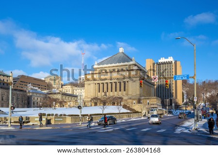 PITTSBURGH, USA - FEB 27: University of Pittsburgh USA on February 27, 2015