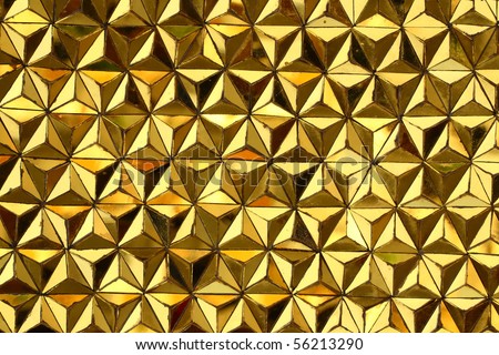 Close up of yellow mirror Texture for Background