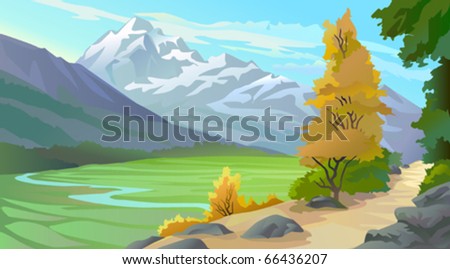 Scenic Tibetan Himalaya Valley