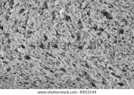 stock photo : A Whole Grain Bread textured background. Black and white.