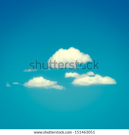 Retro tone background with clouds Retro tone background with clouds