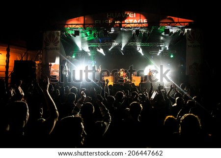 NOVI SAD, SERBIA - JULY 10: Che Sudaka perform at EXIT 2014 Best Major European Music Festival, on July 10, 2014 at the Petrovaradin Fortress in Novi Sad, Serbia.