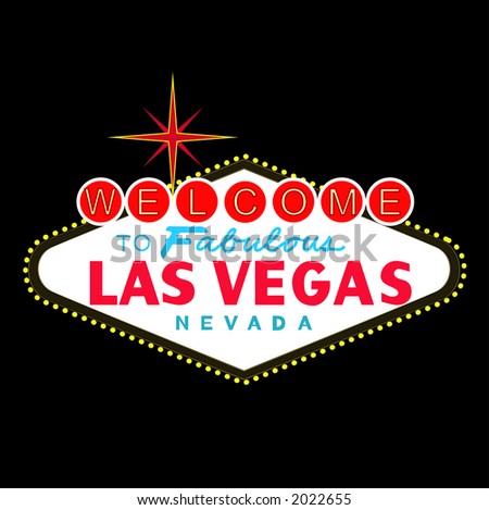 las vegas sign at night. Las Vegas Nevada sign at