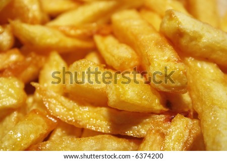 french fries - chips, close up photo