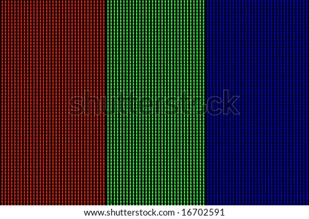 RGB (red green blue) macro pixels - extreme macro shot of a LCD computer monitor