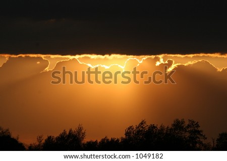 cloudy sunset