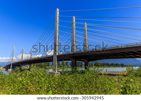Pitt River Bridge in British Columbia