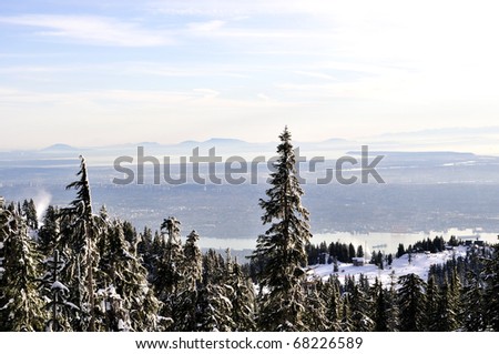 Winter View of Lower Mainland, BC