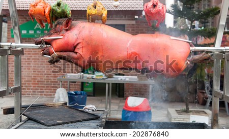roast wild boar
