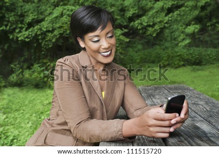 Woman chatting on her cell phone