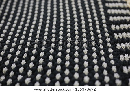 Black and White textile