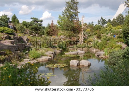 Japanese garden at the Montreal Botanical Garden -Jardin botanique de Montréal