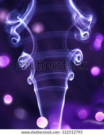Purple Dazzler; Smoke Art\
Smoke art, made with intense smoke, with shiny sequins for lights.