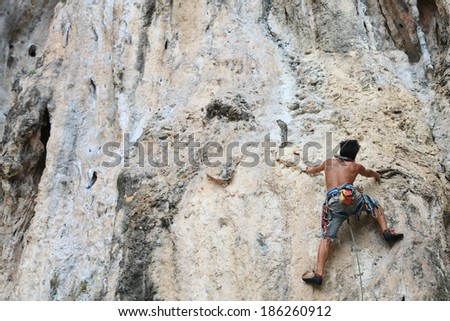 rock climbing in Railay - Krabi, Thailand