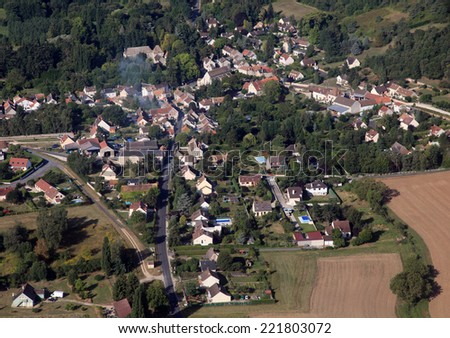 french country village aerial view