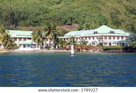 Resort on Moorea island, tahiti, French Polynesia