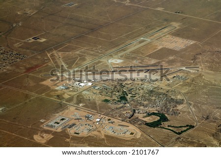 Airport in the desert, California