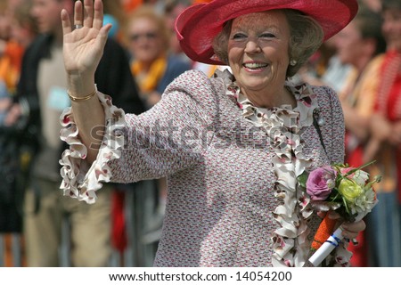 June 2008 - Queen Beatrix of the Netherlands during official public visit to the city of The Hague