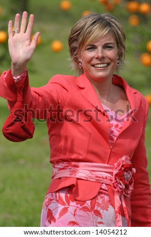 June 2008 - Royal princess Laurentien of the Netherlands during an official and public visit to the city of The Hague, the Netherlands