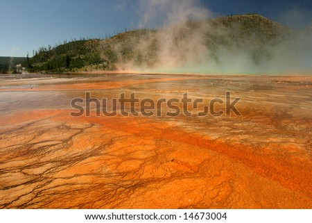 Grand Prismatic Hot Springs, Yellowstone National Park, Wyoming, USA