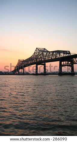 stock photo : Mississippi River Bridge in Baton Rouge