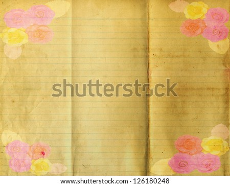 Old folder paper texture for background