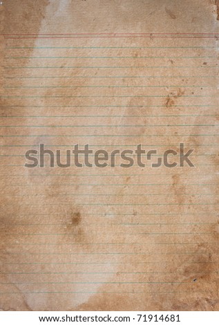 Old Grunge page of paper with line background