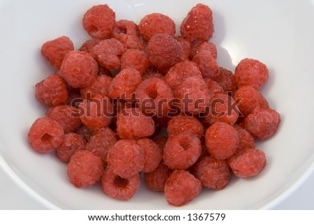 Juicy red red fruits of the forest. A wonderful, simple Summer dessert