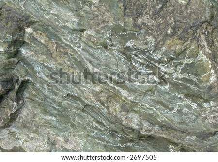 Closeup of the veined surface of a rock
