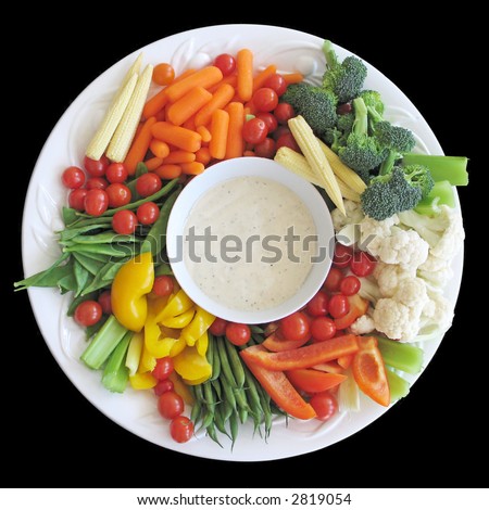 stock photo : Colorful vegetable platter