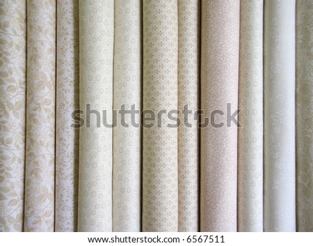 Bolts of neutral fabric