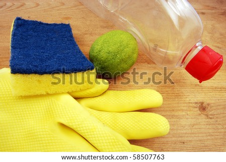 Kitchen items for cleaning dishes