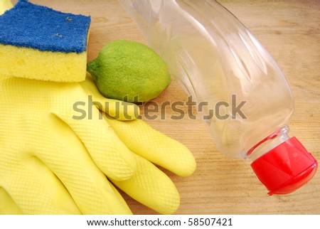 Kitchen items for cleaning dishes
