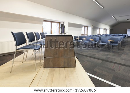 Interior of a modern conference hall