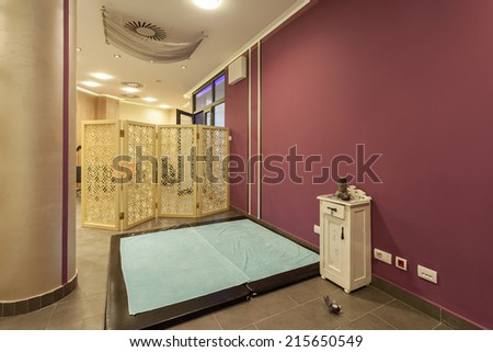 Beauty salon interior - Massage area