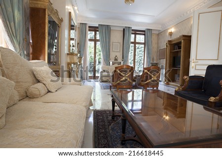 Luxury villa interior