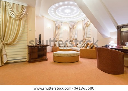 Interior of a luxury loft apartment
