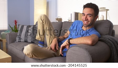 Attractive Mexican man smiling