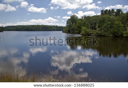 Price Lake in North Carolina on the Blue Ridge Parkway