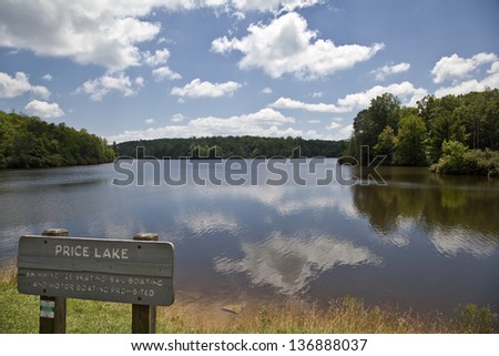 Price Lake in North Carolina on the Blue Ridge Parkway