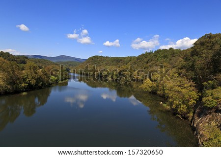 James River in Virginia on the Blue Ridge Parkway